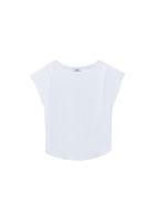 Women White Modal Mock Neck T-Shirt