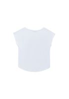 Women White Modal Mock Neck T-Shirt