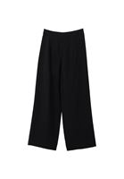 Bayan Siyah Modal Ultra Yüksek Bel Straight-Fit Pantolon