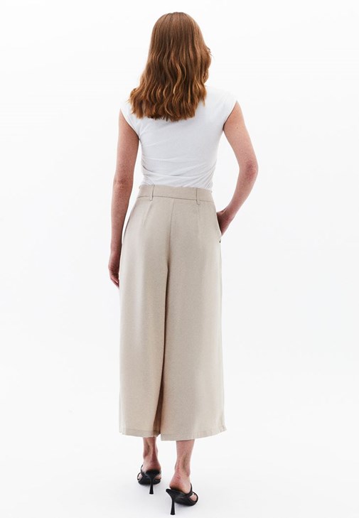 Modal Culotte Pantolon ve Bodysuıt Kombini