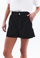 Bayan Siyah Yüksek Bel Mini Şort ( TENCEL™ )