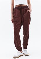Bayan Kahverengi Orta Bel Jogger Pantolon ( TENCEL™ )