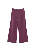 Women Purple Mid Rise Wide Leg Pants