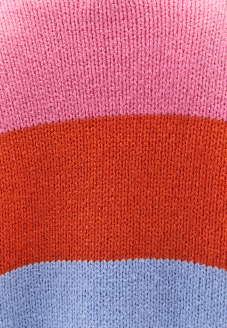 Women Mixed Oversize Knitwear Cardigan
