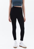 Women Black High Rise Leggings