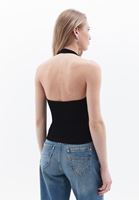 Women Black Seamless Crop Top