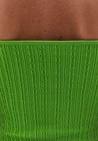 Women Green Seamless Crop Top