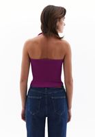 Women Purple Seamless Crop Top