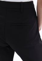 Women Black High Rise Carrot Fit Pants