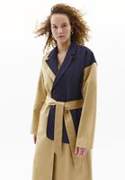 Women Beige Trenchcoat with Belt Detail