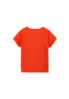 Women Orange Cotton Sleeveless Top