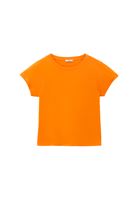 Women Orange Cotton Sleeveless Top