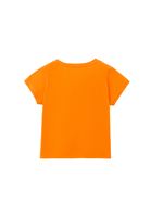 Women Orange Cotton Sleeveless Top