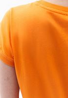 Women Orange Cotton Sleeveless Top