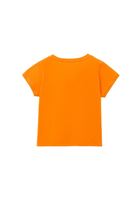 Women Orange Cotton Sleeveless Top