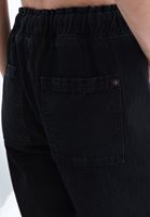 Women Black High Rise Wide Leg Denim Pants