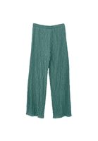 Women Green High Rise Wide Leg Pants