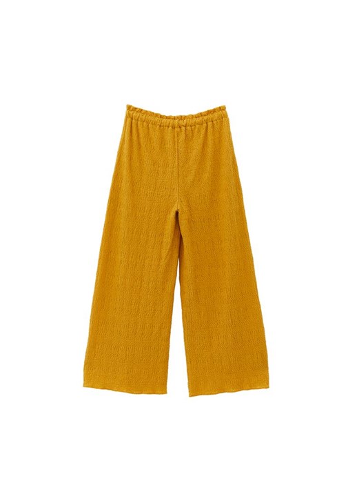 Culotte Pantolon ve Bağcık Detaylı Bluz Kombini