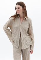 Women Beige Oversize Shirt