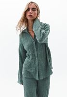 Bayan Yeşil Oversize Gömlek