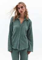 Bayan Yeşil Oversize Gömlek