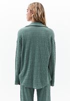Bayan Yeşil Oversize Gömlek