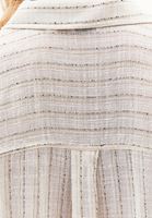 Women Mixed Oversize Shirt with Pocket