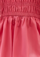 Women Pink V-Neck Smocked Mini Dress