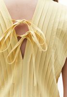 Women Yellow V-Neck Maxi Dress