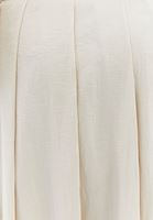 Women Beige High Rise Pleated Balloon Skirt