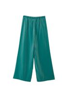 Bayan Yeşil Yüksek Bel Wide-Leg Pantolon