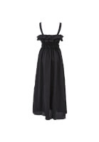 Women Black Frill Detailed Maxi Dress