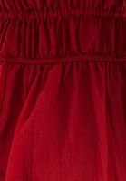 Women Red Frill Detailed Maxi Dress