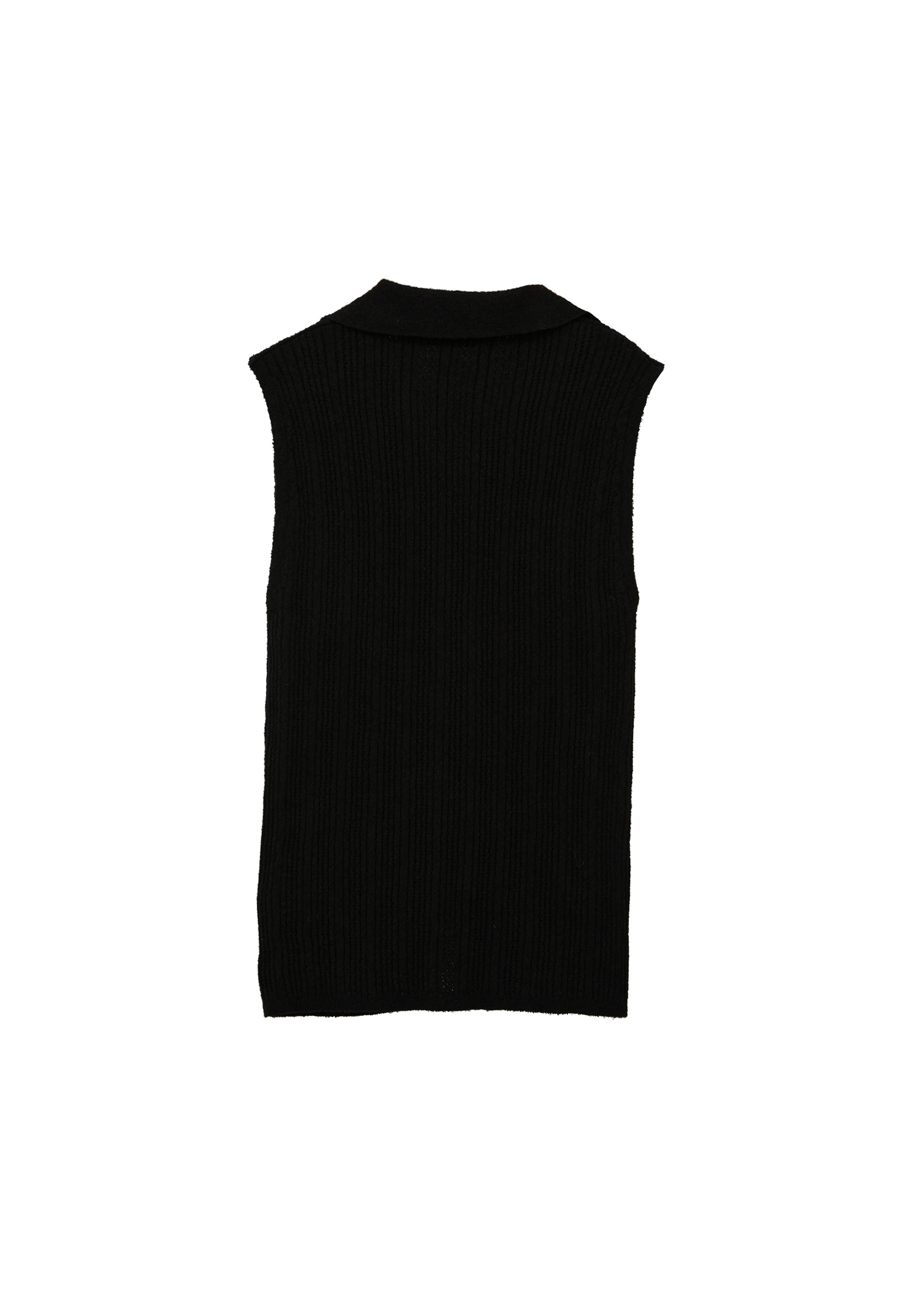 AMBERGLEAM Ds Knit Vest ブラック Knit Vest with Metal Buttons [A37_LM24AW209] | AOKI GLOBAL