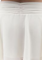 Women Cream Mid-Rise Ruffled Skirt