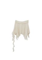 Women Cream Mid-Rise Ruffled Skirt