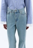 Women Blue High Rise Wide Leg Denim Pants