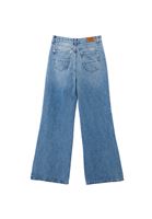 Women Blue High Rise Wide Leg Denim Pants