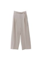 Women Beige High Rise Straight Fit Pants