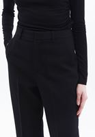 Women Black High Rise Slim Fit Pants