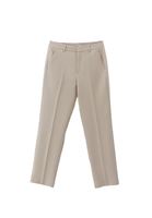 Women Beige High Rise Slim Fit Pants