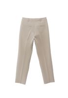 Women Beige High Rise Slim Fit Pants