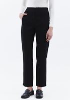 Women Black Ultra High Rise Carrot Fit Pants