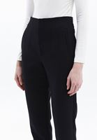 Women Black Ultra High Rise Carrot Fit Pants