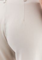 Bayan Bej Orta Bel Straight-Fit Pantolon