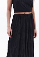 Women Black High Rise Balloon Skirt