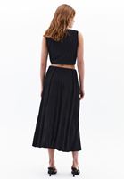Women Black High Rise Balloon Skirt