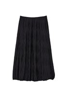 Women Black High Rise Balloon Skirt