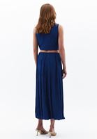Women Blue High Rise Balloon Skirt