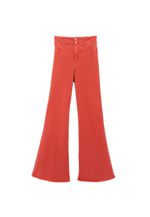 Flare Pantolon ve Kare Yaka Atlet Kombini